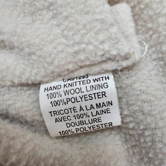 Northern Lifestyles Canada Hand Knitted Wool Bear Hoodie Jacket M - Picture 4 of 11